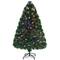 Costway 4ft. Pre-Lit Fiber Optic Artificial Christmas Tree, Multicolor LED Lights